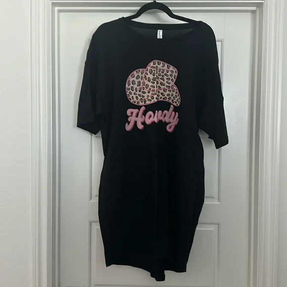 Howdy Graphic Tshirt Dress - Picture 2 of 4